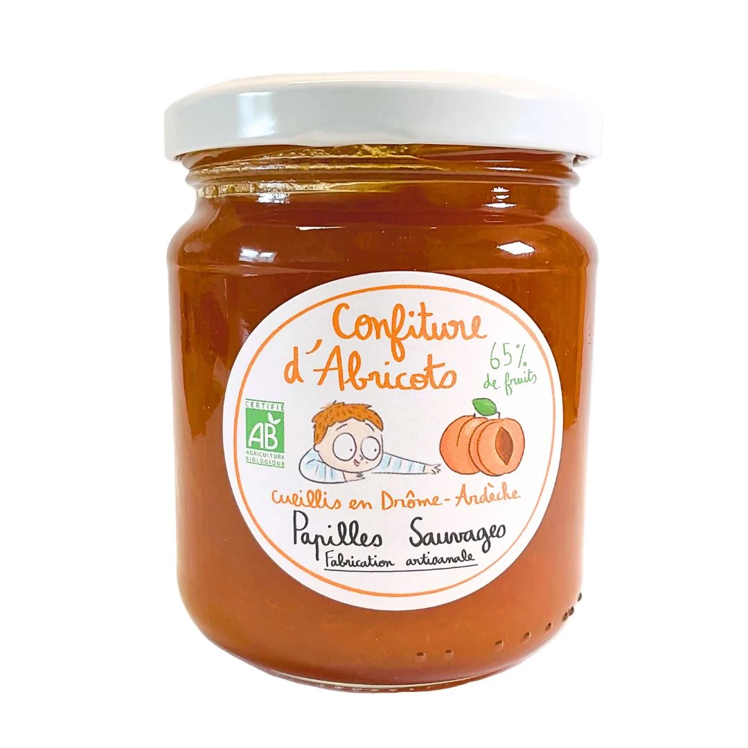 Confiture d' Abricot Papilles Sauvages